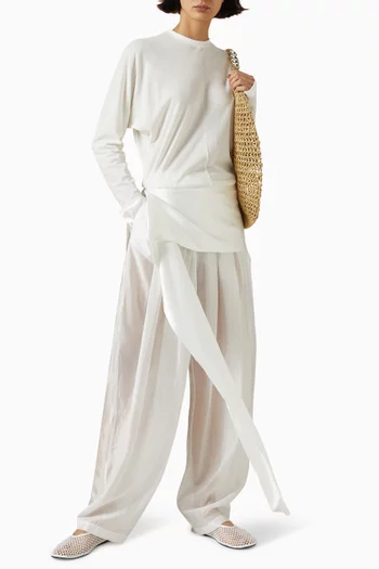 بلوزة لونا بذيل ستان جيرسيه