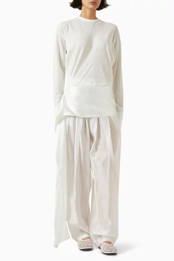 بلوزة لونا بذيل ستان جيرسيه