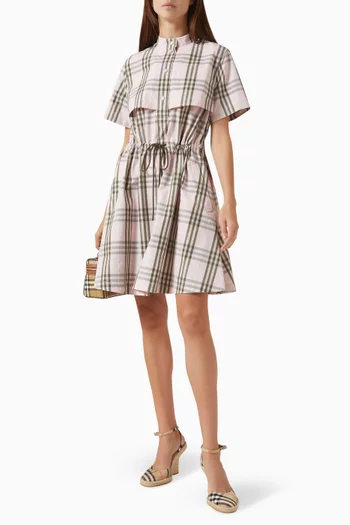 Isotta Drawstring-waist Dress in Cotton