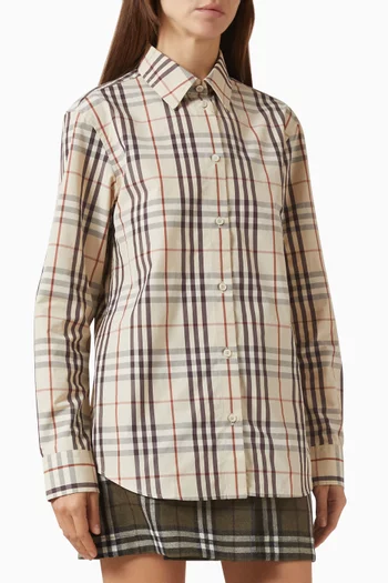 Emma Check Shirt in Cotton