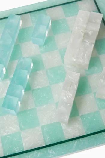 مجموعة شطرنج، فيروز وكوارتز شفاف