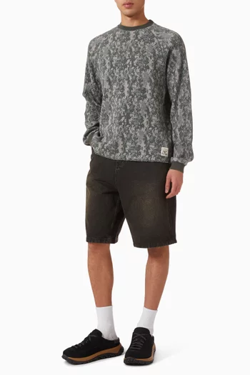 تي شيرت بنسيج متشابك قطن