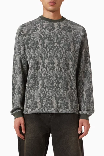 تي شيرت بنسيج متشابك قطن