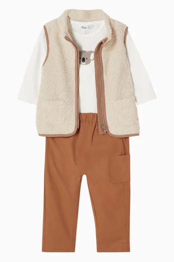Sleeveless Vest in Sherpa