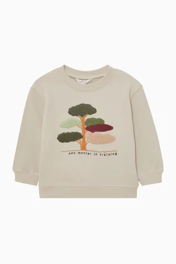 سويت شيرت وايلد سايد قطن بوكليه للأولاد الرضع