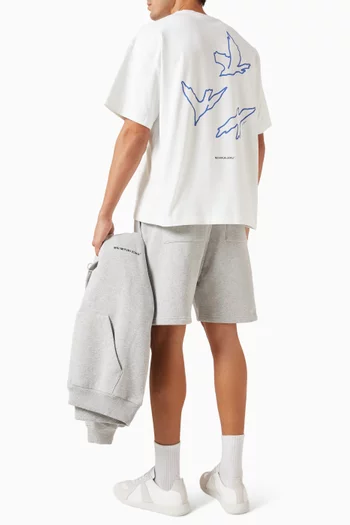 Flight Oversized T-shirt in Cotton-jersey