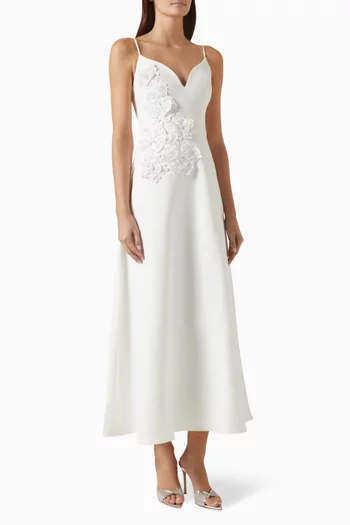 Stella A-line Gown in Crepe