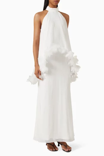 Poppy Cape Gown