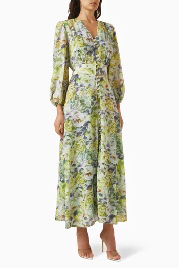 Floral-print Maxi Dress