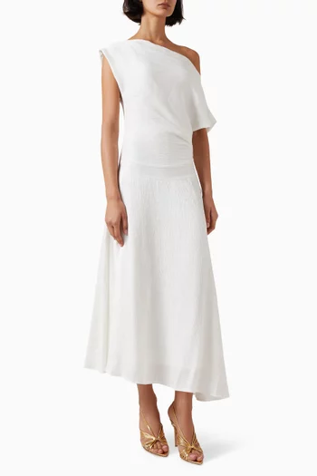 Asymmetrical Midi Dress