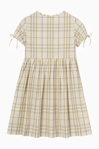 Check Dress in Cotton