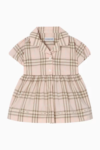 burberry baby dress Clothing & Accessories this casual dress has side seam pockets and delicate ladder Burberry Baby White Check Collar