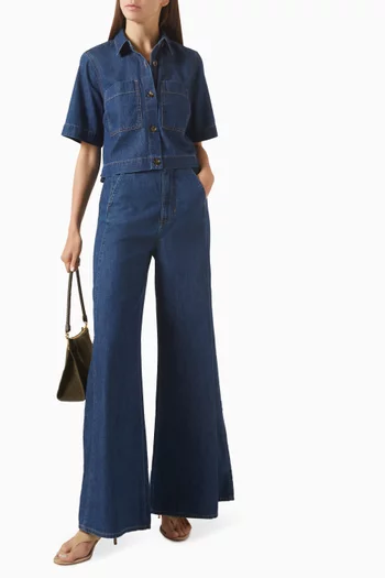 Spruce Button-down Shirt in Cotton