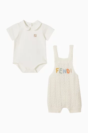 طقم رومبر للرضع كروشيه قطن