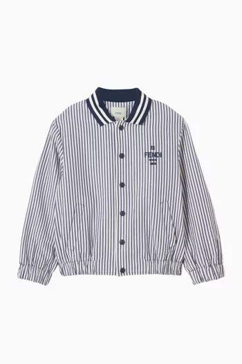 Logo Bomber Jacket in Cotton