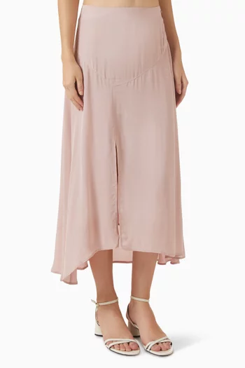 Midi Skirt in Crepe de Chine