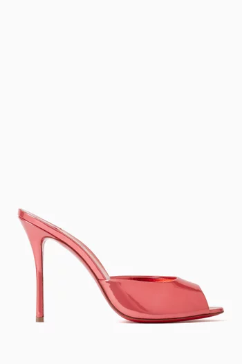 Me Dolly 100 Mule Sandals in Laminated Leather