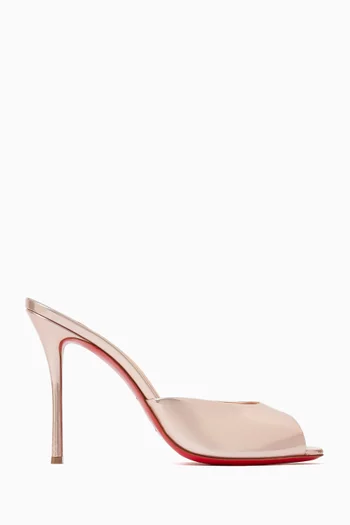 Me Dolly 100 Mule Sandals in Laminated Leather