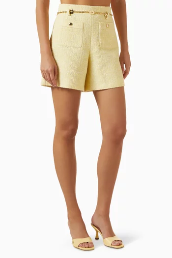 شورت بحزام بسلسلة تويد