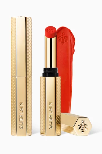 639 Tangerine Bloom KissKiss Blur Matte Honey-infused Lipstick, 1.85g