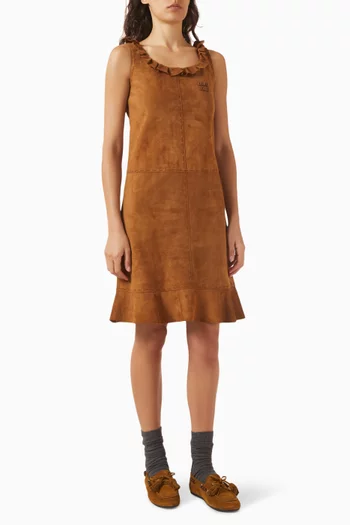 brown miu miu dress Miu Miu Brown Floral Pattern 1970's Style Shirt Dress