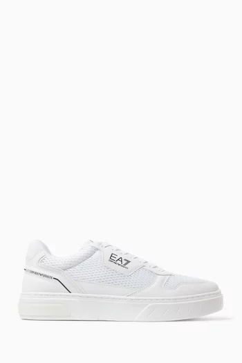 EA7 Logo Sneakers in Mesh