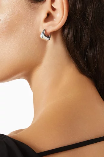 Datura Hoop Earrings in Sterling Silver
