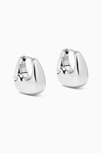 Datura Hoop Earrings in Sterling Silver