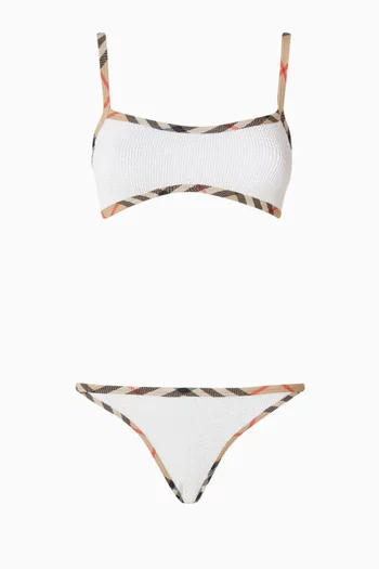 x Hunza G Tyler Bikini Set & Scrunchie in Original Crinkle™