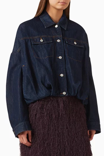 Vesto Cropped Jacket in Denim