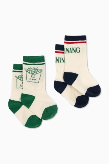 Rib Fries Socks, Set of 2