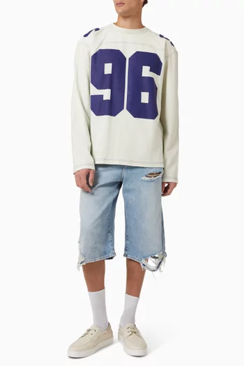 تي شيرت بشعار الماركة قطن جيرسيه