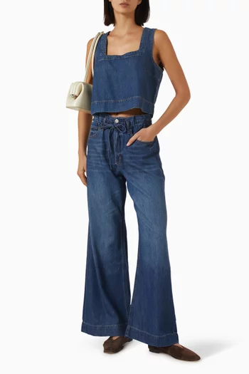 Dover Palazzo Jeans in Denim