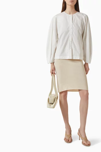 Sheer Knit Skirt in Silk-cashmere