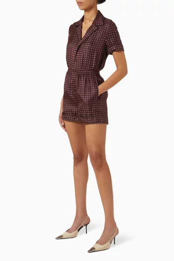 Pyjama Shorts in Silk-satin