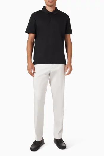Polo Shirt in Interlock-knit