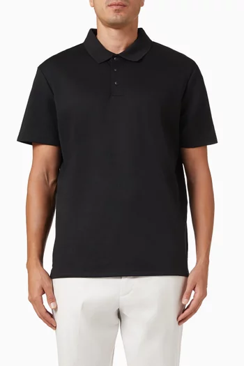 Polo Shirt in Interlock-knit