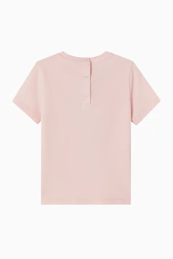 Logo-embroidered T-shirt in Cotton