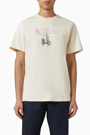 Cyclist T-shirt in Organic-cotton