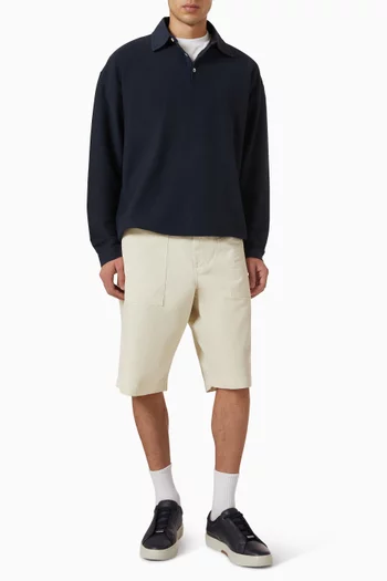 Herb Textured Polo T-shirt in Organic-cotton