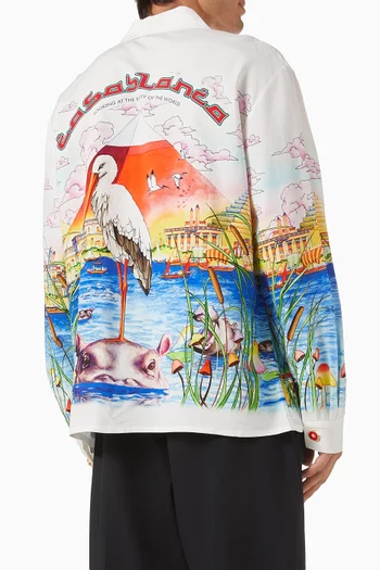 Egypt As It Was Shirt in Linen