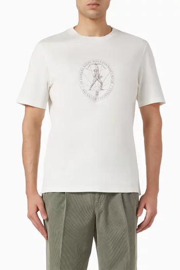 Printed T-shirt in Cotton