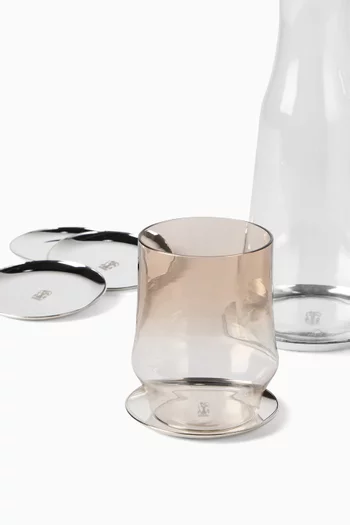 Coasters in Silver-plated Steel, Set of 6