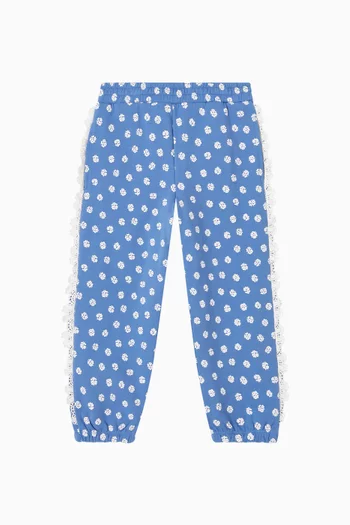 Floral Sweatpants in Cotton