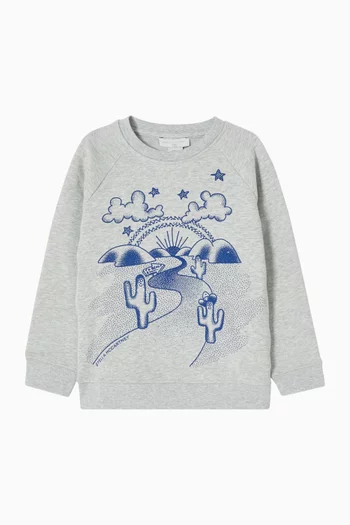 Desert Graphic Sweatshirt in Cotton