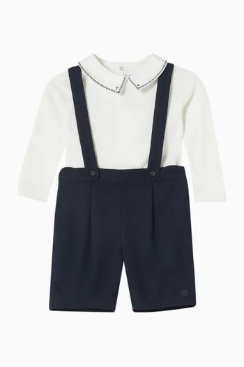 Embroidered Collar Bodysuit