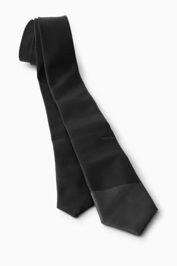 Logo Tie in Silk
