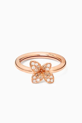 Petit Garden Diamond Ring in 18kt Rose Gold