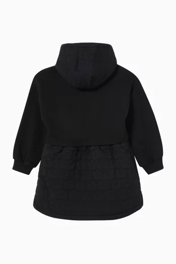 Floral Hooded Dress in Fleece