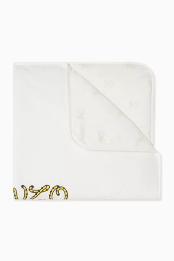 Tiger Logo Baby Blanket in Cotton